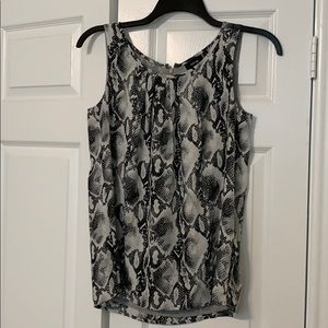 Black and grey snake print blouse